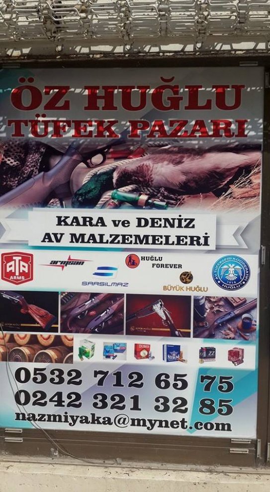 Öz Huğlu, Antalyada Av Malzemeleri, Antalyada Av Tüfekleri, Antalya Av Bayi