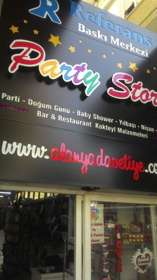 Party Store, Alanya Parti Malzemeleri, Alanya Doğum Günü Malzemeleri