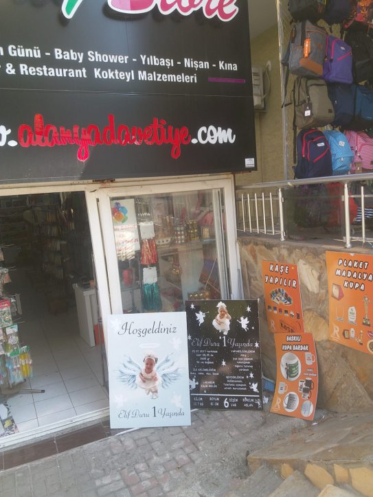 Party Store, Alanya Parti Malzemeleri, Alanya Doğum Günü Malzemeleri