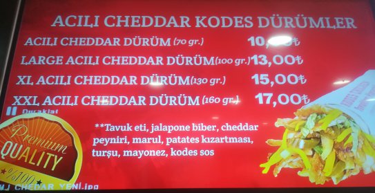 Kodes Chicke, Işıklarda Tavuk Döner, Üçkapılar Tavuk Döner, Dedeman Tavuk Döner