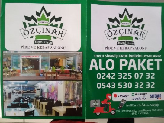 Özçınar, Kepezde Pideci, Kepezde Kebap, Kepezde Lahmacun, Kepezde Pide Siparişi